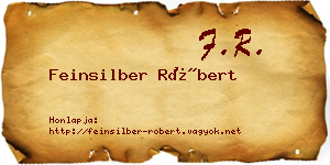 Feinsilber Róbert névjegykártya